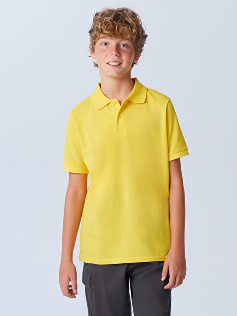 LCW Kids Polo Yaka Erkek Çocuk Tişört - W30321Z4-FVT