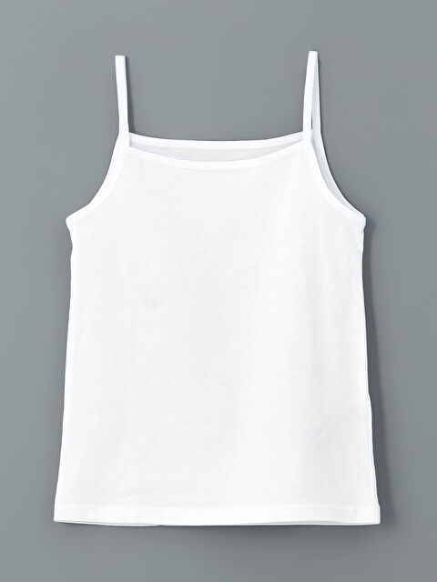 LCW Kids Kare Yaka Kız Çocuk Atlet - W50051Z4-Q6K