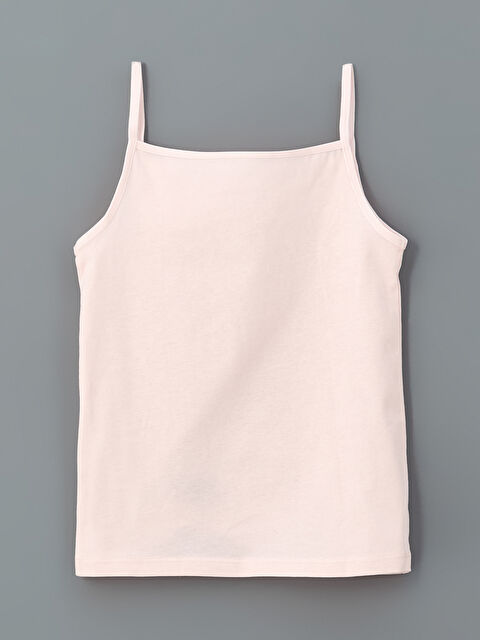 LCW Kids Kare Yaka Kız Çocuk Atlet - W50057Z4-FSA