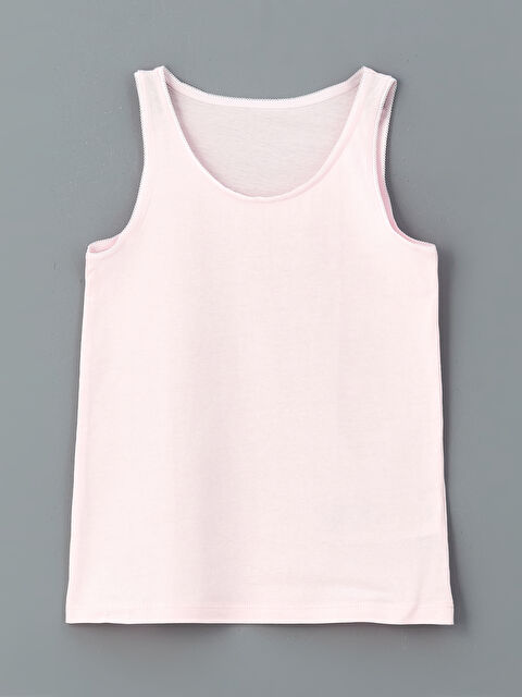 LCW Kids Bisiklet Yaka Kız Çocuk Atlet - W50059Z4-FWW