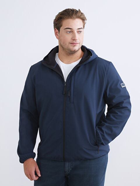 XSIDE Standart Kalıp Kapüşonlu Erkek İnce Mont