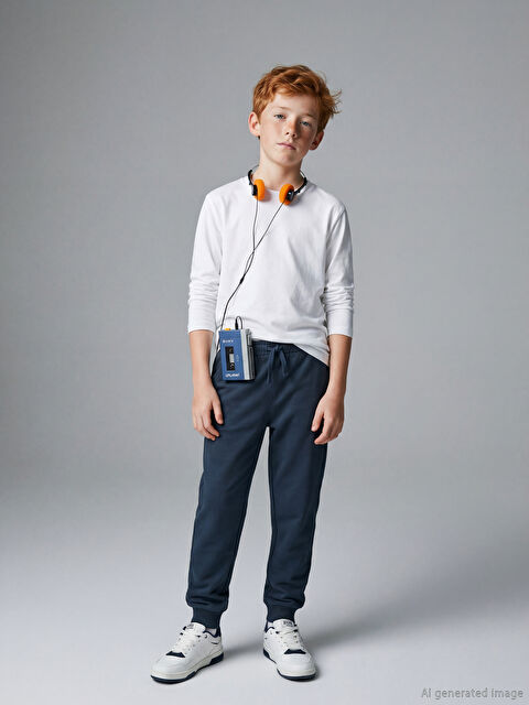 LCW Kids Beli Lastikli Erkek Çocuk Kalın Jogger Eşofman Altı - W50266Z4-8ZX