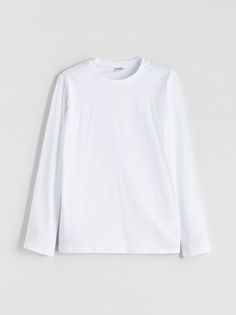 LCW Kids Bisiklet Yaka Basic Erkek Çocuk Tişört - W50278Z4-Q6K