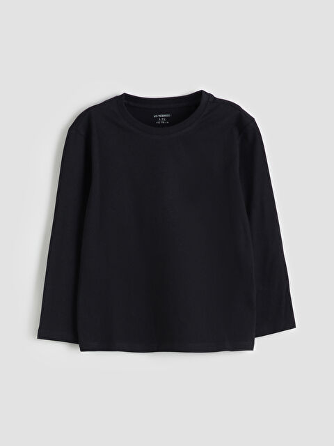 LCW Kids Bisiklet Yaka Erkek Çocuk Tişört	 - W50981Z1-CVL