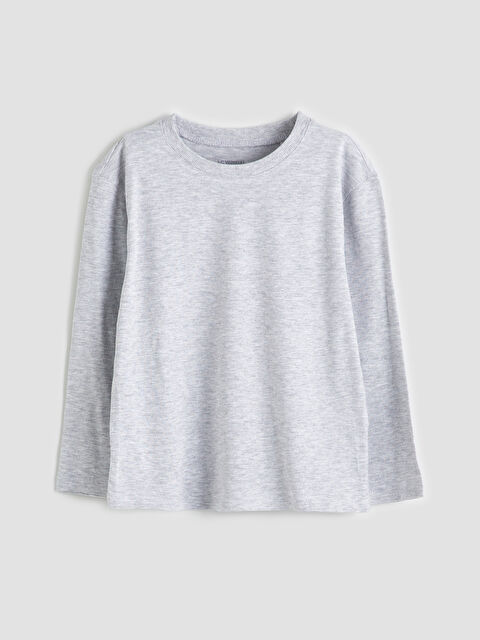 LCW Kids Bisiklet Yaka Erkek Çocuk Tişört - W50981Z1-D5P