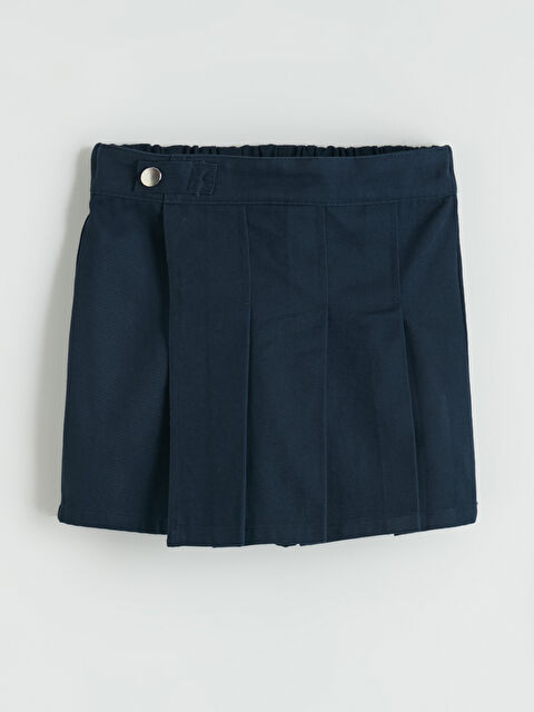 LCW Kids Basic Gabardin Kız Çocuk Şort Etek - W51206Z4-HFK