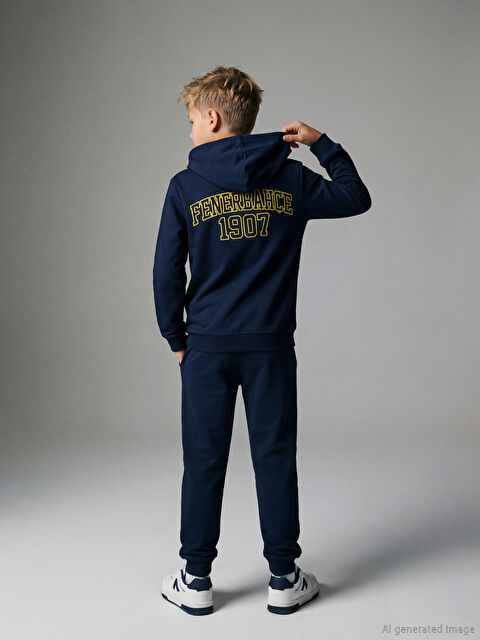 LCW Kids Fenerbahçe Erkek Çocuk Fermuarlı Sweatshirt ve Eşofman Altı - W51480Z4-YGH
