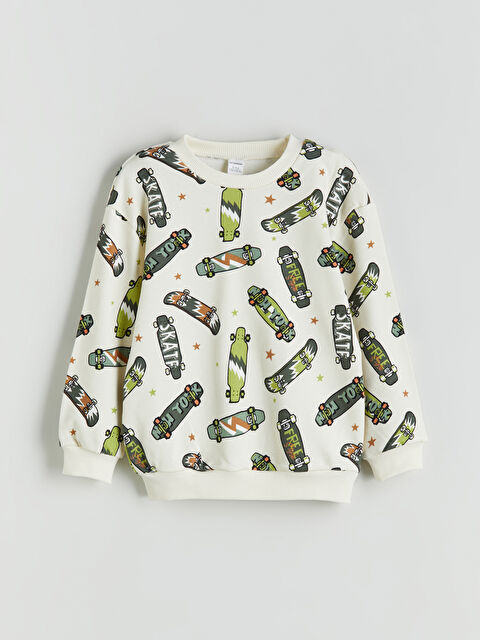 LCW Kids Bisiklet Yaka Erkek Çocuk Sweatshirt - W51543Z1-LQA