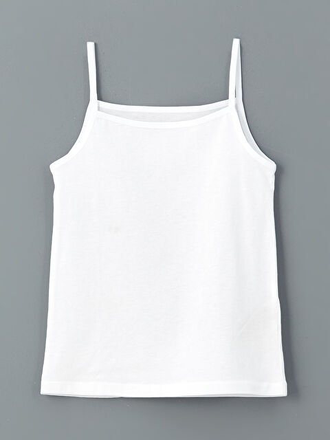 LCW Kids Kare Yaka Kız Çocuk Atlet - W51559Z4-Q6K