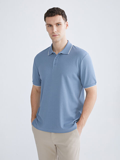 SOUTHBLUE Polo Yaka Erkek Tişört - W51695Z8-ZSB