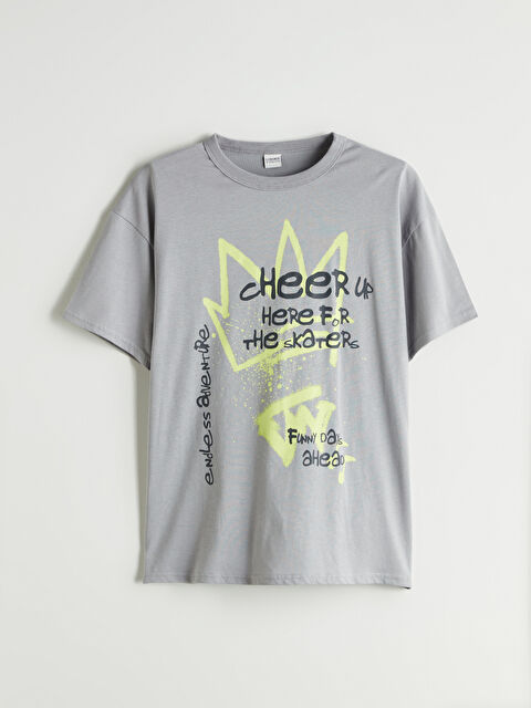 LCW Kids Bisiklet Yaka Erkek Çocuk Tişört - W51798Z4-JNC