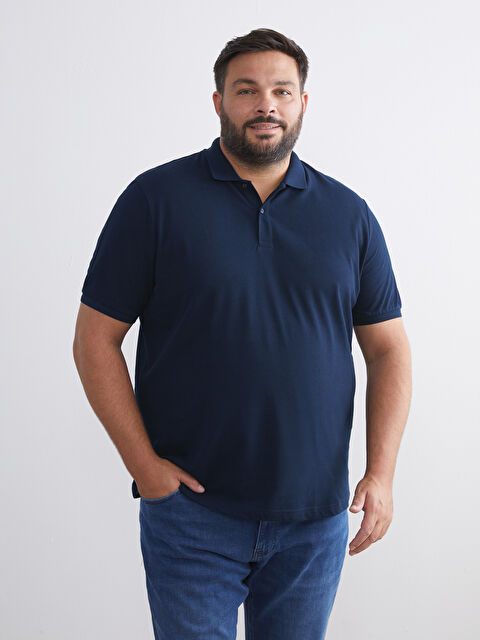 LCWAIKIKI Classic Polo Yaka Kısa Kollu Pike Erkek Tişört - W52042Z8-DWP