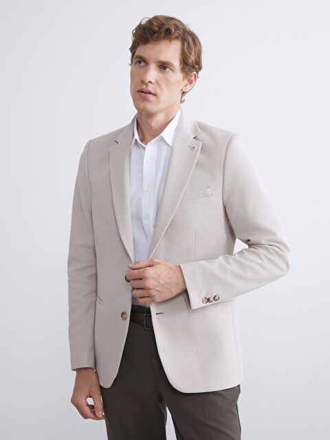 LCW BUSINESS Dar Kalıp Erkek Blazer Ceket - W52196Z8-CZB