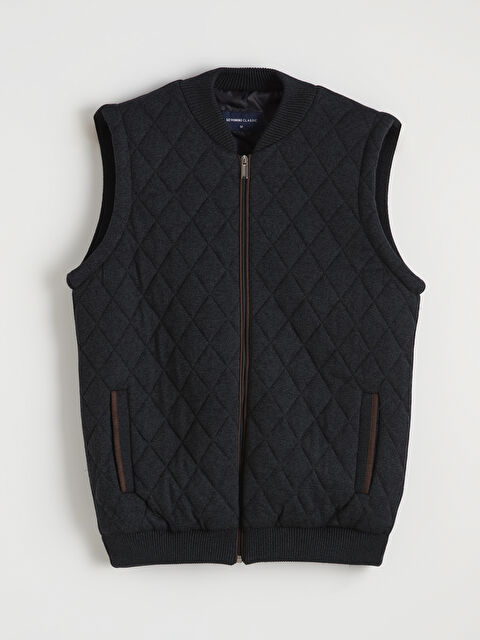 LCWAIKIKI Classic Standart Kalıp Kolej Yaka Erkek Yelek - W52334Z8-EL0