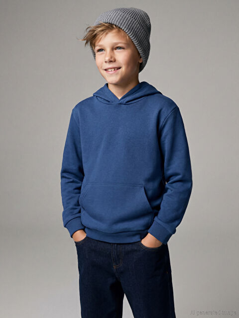 LCW Kids Hanorac Simplu pentru Băieți Gros Cu Glugă - W52709Z4-HFS