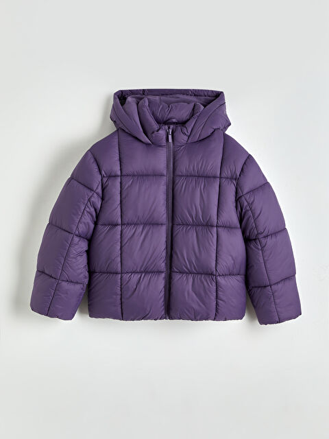 LCW Kids Kapüşonlu Kız Çocuk Şişme Mont - W52761Z4-HJD