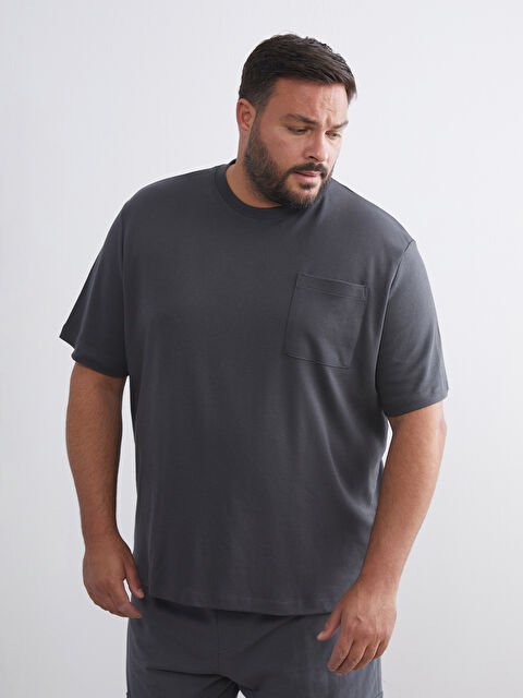 XSIDE Bisiklet Yaka Erkek Tişört - W52786Z8-VX9