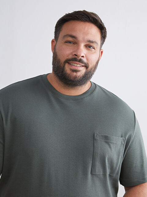 XSIDE Bisiklet Yaka Erkek Tişört - W52786Z8-VXE