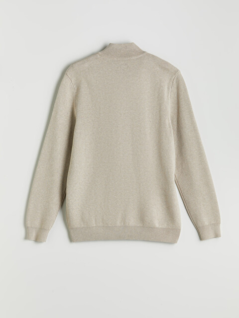 LCWAIKIKI Classic Regular Fit Funnel Neck Men's Knit Cardigan