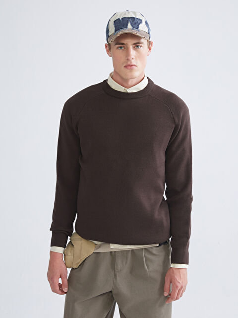 XSIDE Bisiklet Yaka Erkek Triko Kazak - W53403Z8-DJ7