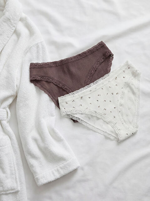 LCW DREAM Desenli Bikini Külot 2'li - W53477Z8-LRA