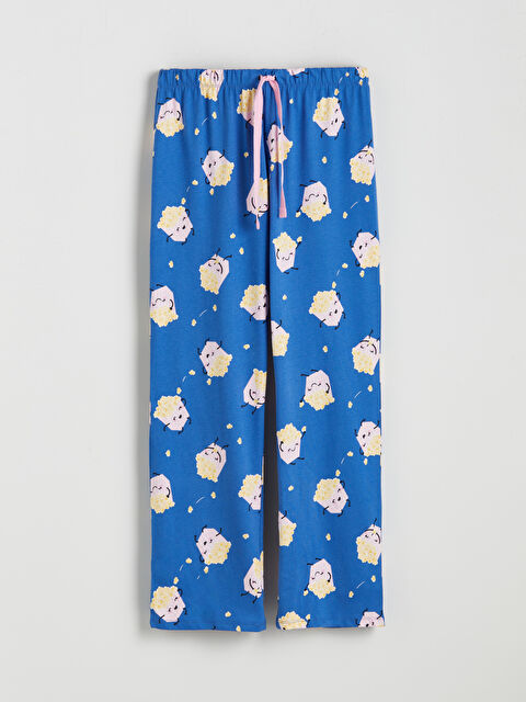 LCW Young Beli Lastikli Desenli Kadın Pijama Altı - W53687Z8-LQR