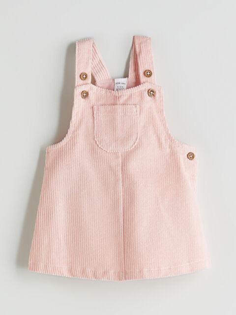 LCW baby Askılı Kare Yaka Kız Bebek Salopet - W53761Z1-G3K