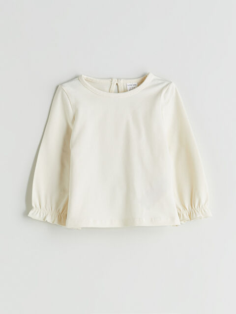 LCW baby Bisiklet Yaka Kız Bebek Bluz - W53762Z1-FDL