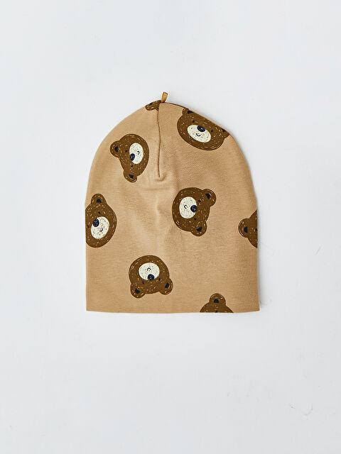 LCW baby Ayı Teddy Baskılı Erkek Bebek Bere - W54014Z1-LQB