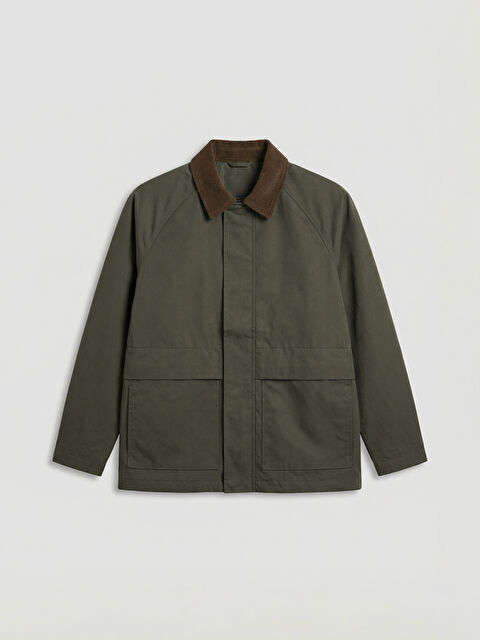 XSIDE Relaxed Fit Collared Neck Men's Coat - W54156Z8-Z6E