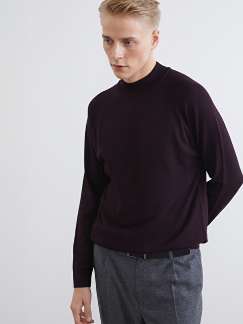 LCW Vision Yarım Balıkçı Yaka Uzun Kollu Erkek Triko Kazak - W55109Z8-ZL4