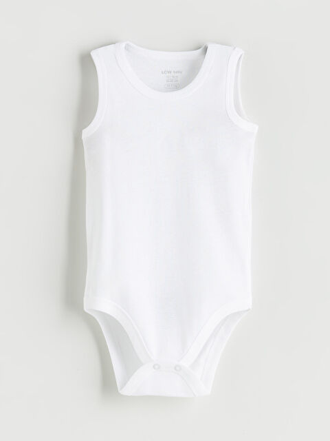 LCW baby Bisiklet Yaka Erkek Bebek Çıtçıtlı Body - W56207Z1-R9J