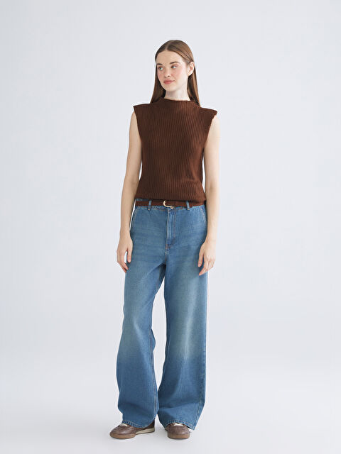 LCW Jeans Wideleg Kadın Jean Pantolon - W56340Z8-JVU