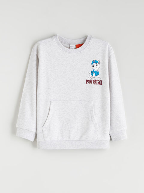LCW Kids Paw Patrol Baskılı Erkek Çocuk Sweatshirt - W56559Z1-847