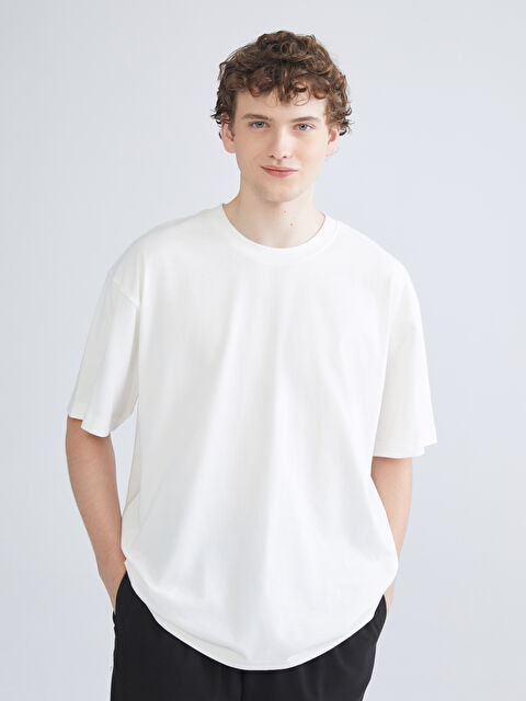 XSIDE Crew Neck Jersey Men's T-Shirt - W56854Z8-R9J