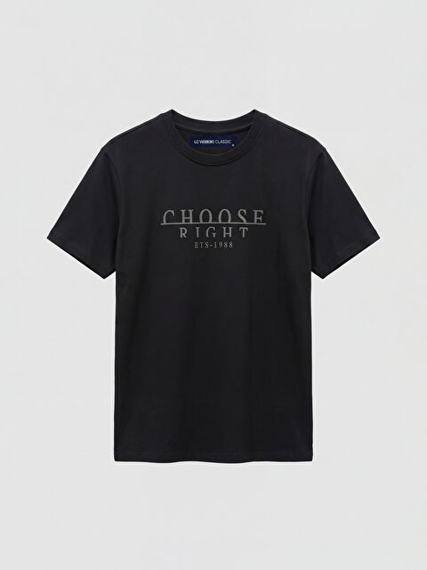 LCWAIKIKI Classic تي شيرت رجالي مطبوع بكول مدور