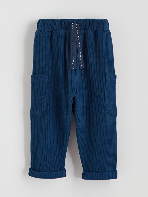 LCW baby Beli Lastikli Erkek Bebek Jogger Eşofman Alt - W56902Z1-JC7