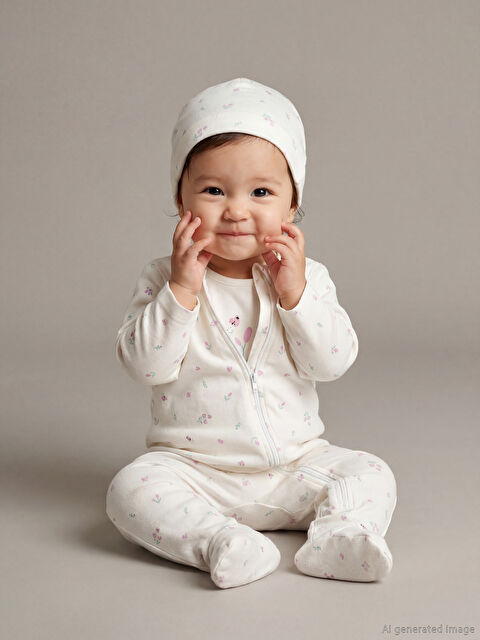 LCW baby Çiçekli Kız Bebek Hastane Çıkış Seti - W57225Z1-LRA