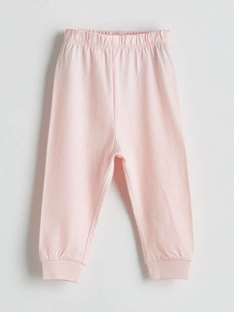 LCW baby Beli Lastikli Kız Bebe Jogger Eşofman Altı - W57433Z1-JM1