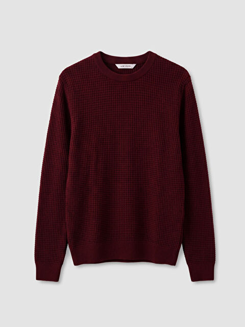 LCW Vision Crew Neck Men's Tricot Sweater - W57818Z8-J0S