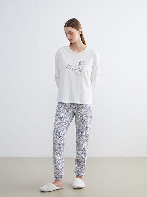 LCW DREAM Beli Lastikli Puantiyeli Kadın Pijama Alt - W57864Z8-LRA