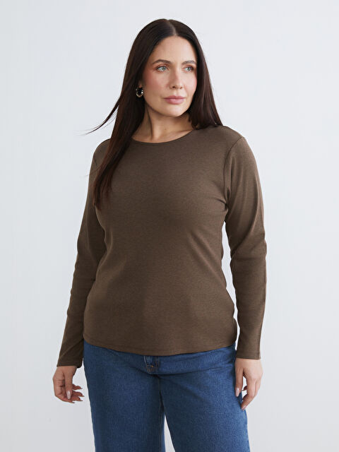 LCWAIKIKI Basic Bisiklet Yaka Kadın Body - W57945Z8-DFZ