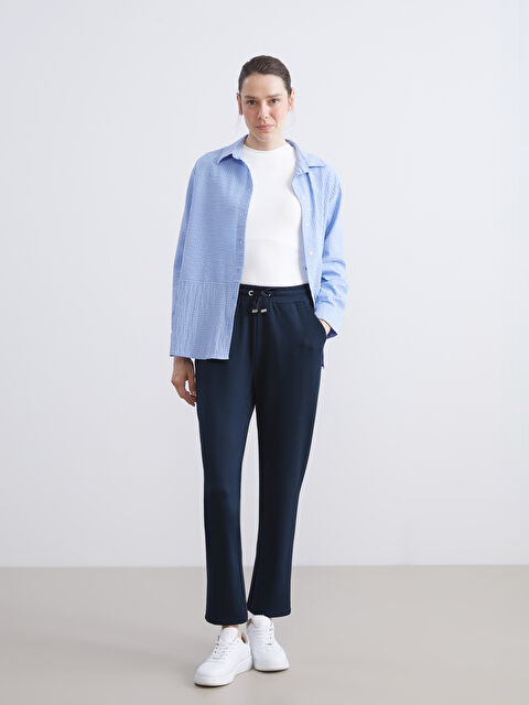 LCWAIKIKI Classic Beli Lastikli Kadın Eşofman Altı - W57962Z8-E1J