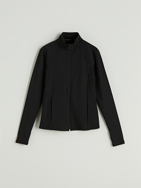 KOOR SPORT Turtle Neck Women's Sports Cardigan - W58000Z8-CVL - LC