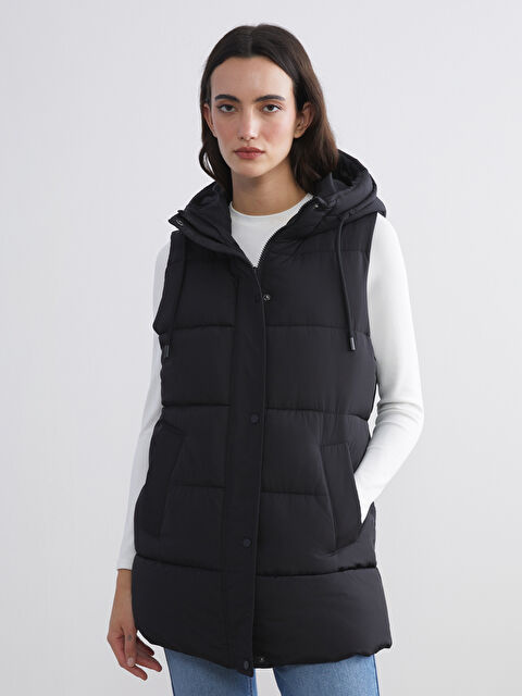 LCW Vision Kapüşonlu Kadın Şişme Yelek - W58127Z8-CVL