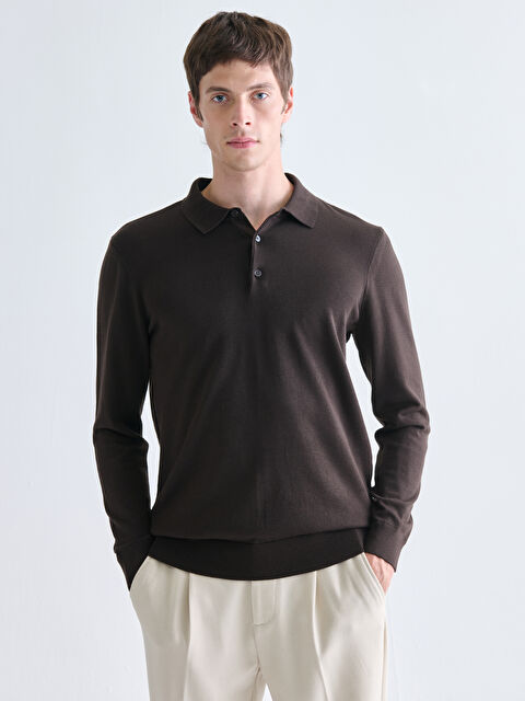 SOUTHBLUE Polo Yaka Erkek Triko Kazak - W58270Z8-ZNT