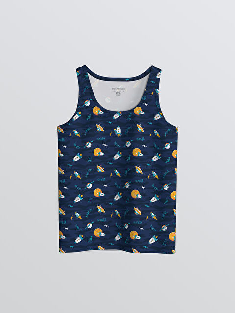 LCW Kids Bisiklet Yaka Erkek Çocuk Atlet - W59206Z4-LSJ