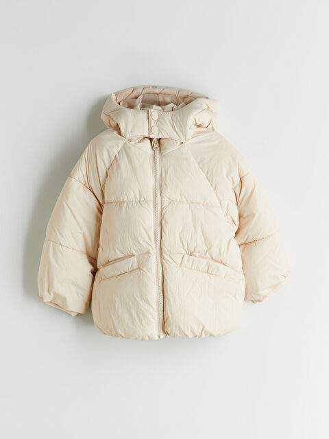 LCW Kids Kapüşonlu Kız Çocuk Şişme Mont - W59598Z1-FQF