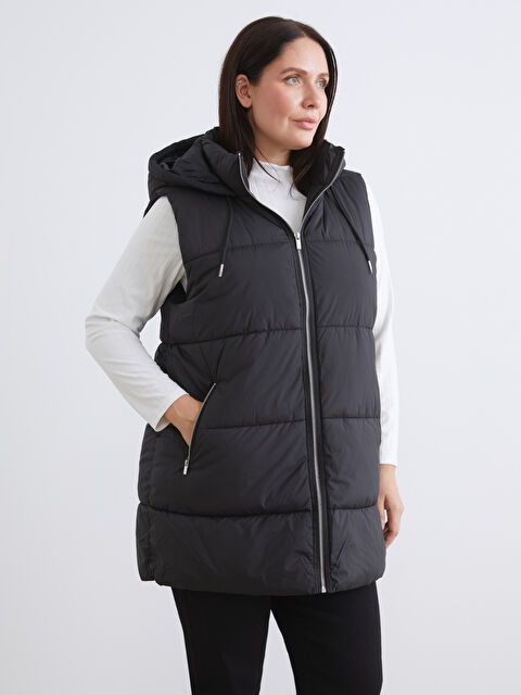 LCW Modest جیلێتی پەستەکی کڵاودار بۆ ژنان - W59875Z8-RQL