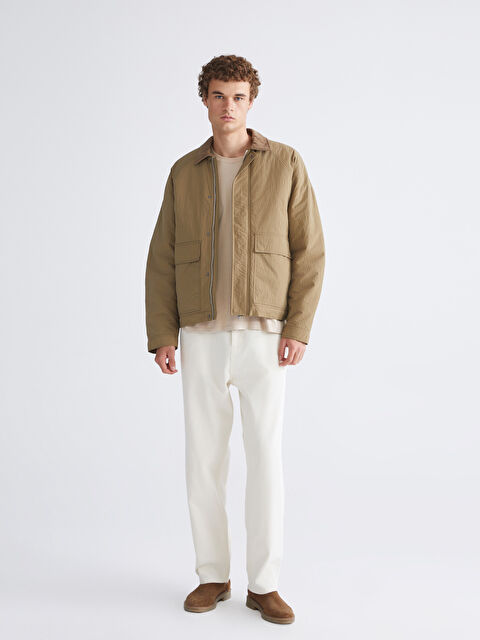 XSIDE Rahat Kalıp Kadife Yaka Erkek Mont - W59965Z8-ZDX | LCW